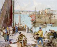 William Lee Hankey RWS - Bringing In Fish Dieppe